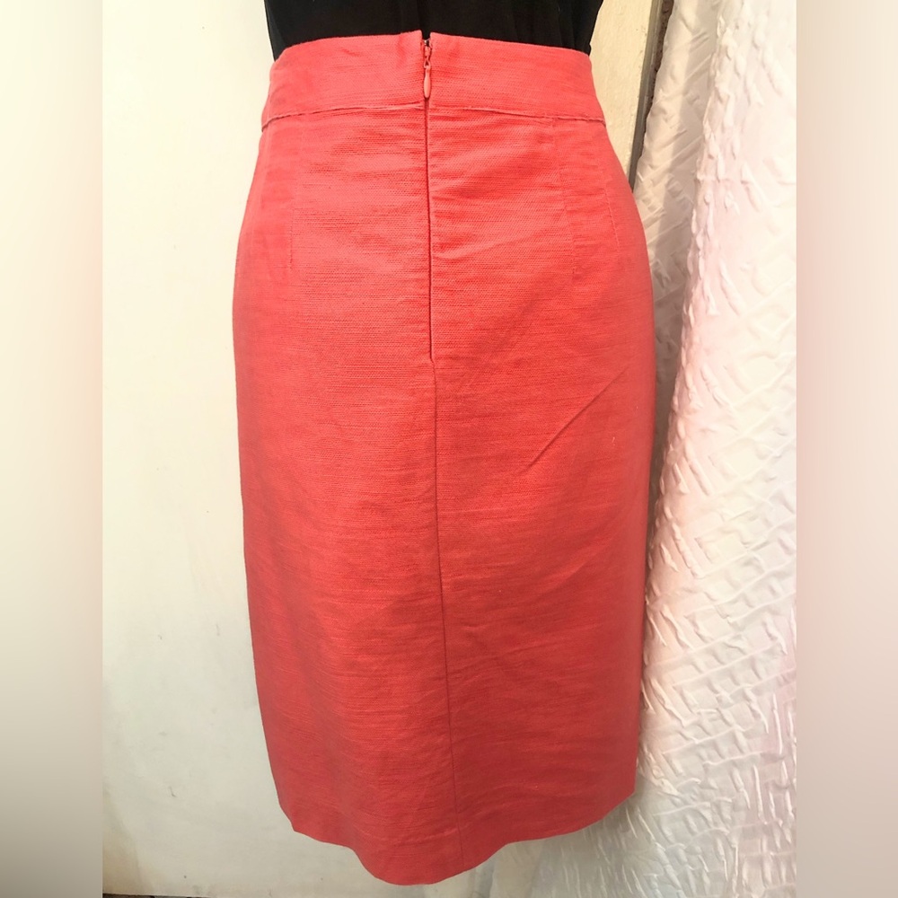 Loft Coral Women’s Pencil Skirt with side  Button-Detail Sise 08